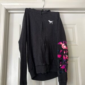 Small pink hoodie/ black